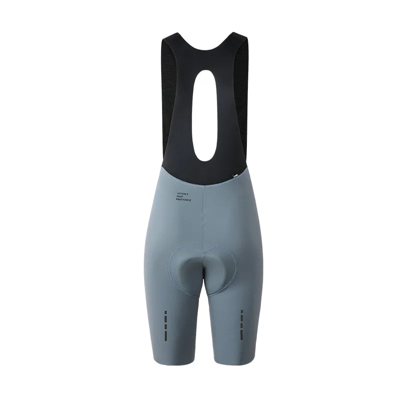 Women's Seamless Bib Shorts SI-1 Nimble-Gentleman Gray