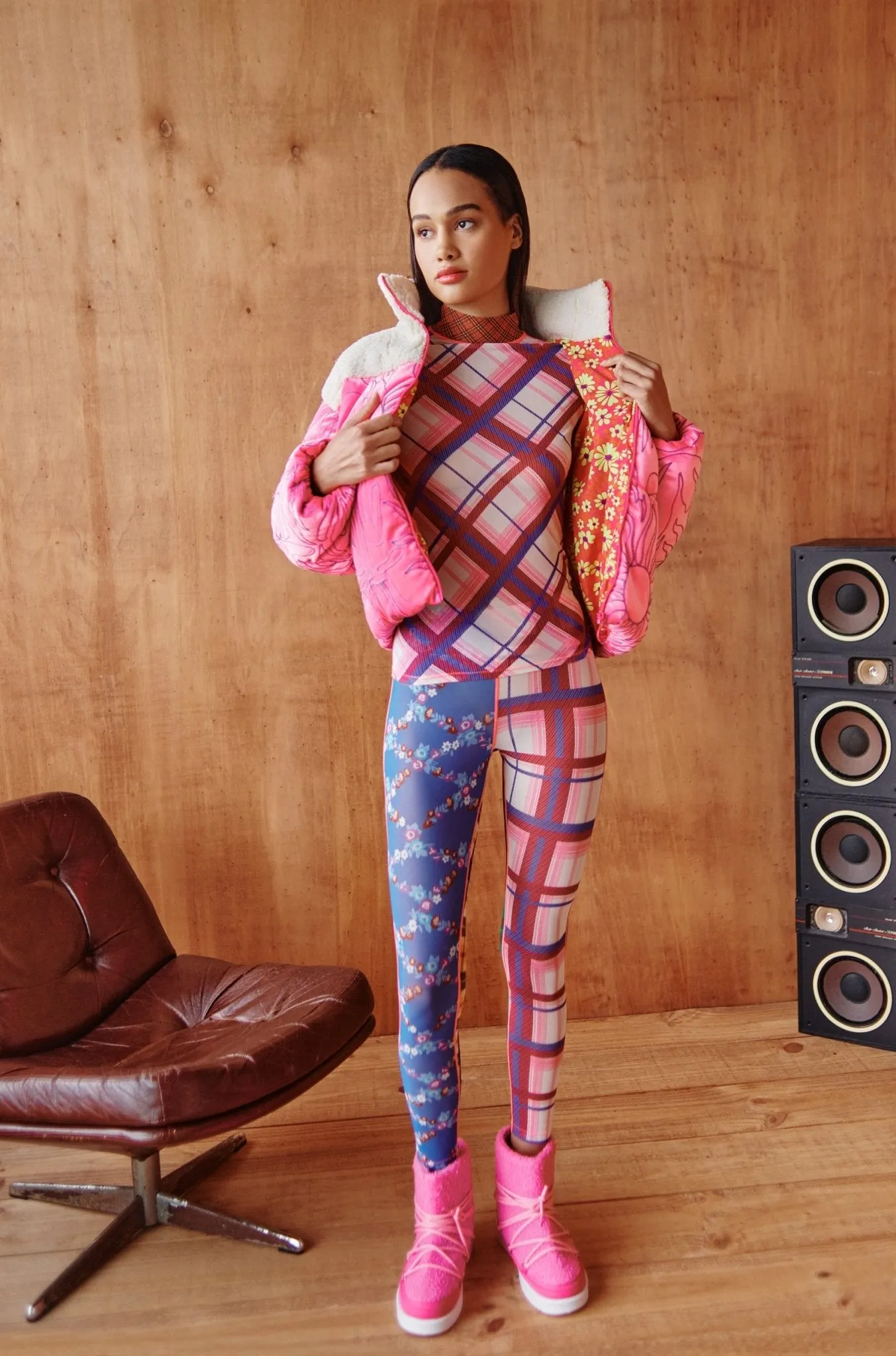 Wyvis Leggings Check